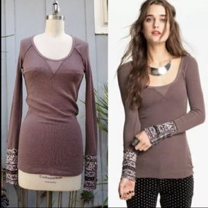 We The Free Hyperactive HippieCuff Thermal Long Sleeve S